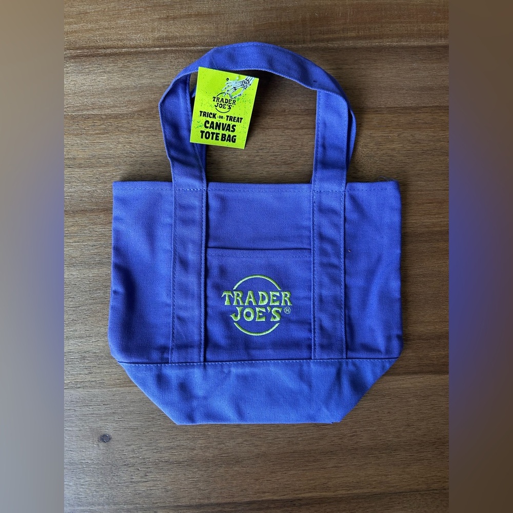 NWT Trader Joe’s Halloween Mini Tote Bag [Purple]